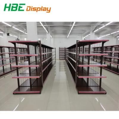 Asian Market Wire Mesh Cost-Effictive Supermarket Shelf for Convenience Store