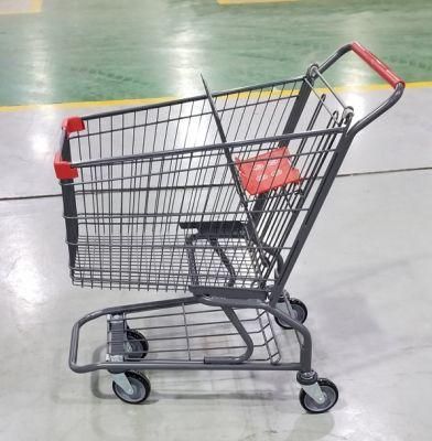 Wholesales American Style 125L Hypermarket Shopping Trolley Shopping Cart