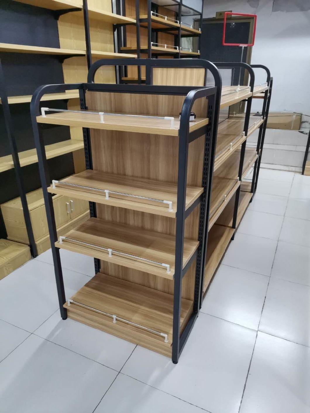 Steel and Wooden Gondola Shelves with Good Price