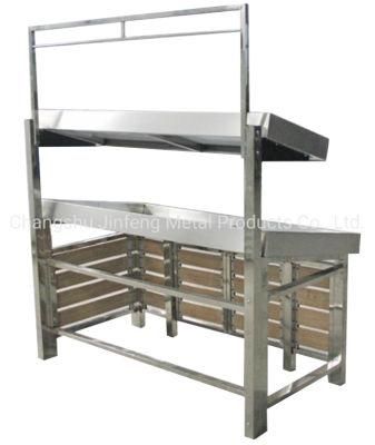 Supermarket Display Stand Vegetable and Fruit Display Shelving with Wood