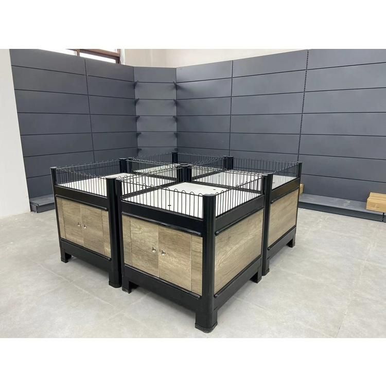 Supermarket Promotion Desk Special Offer Counter Display Wooden Counter Iron Display Counter Stand Promotion Table