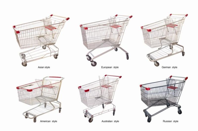 Metal Supermarket Shopping Cart with Ce Certificate