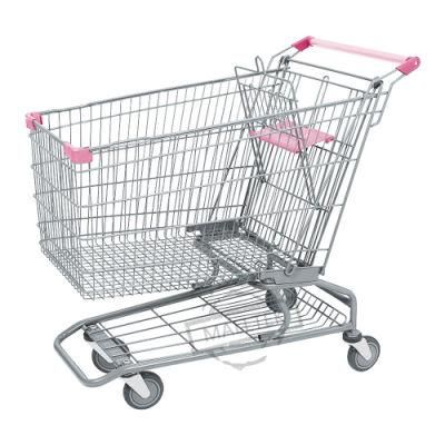 Useful Grocery Store American Trolley with Baby Seats