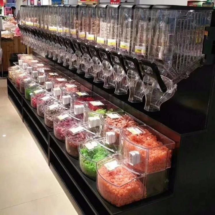 Acrylic Bulk Food Bins for Supermarket