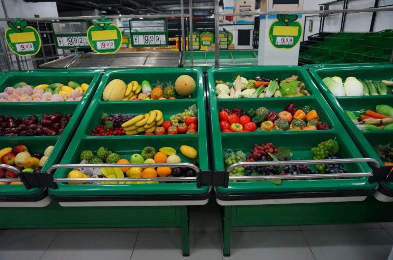 Supermarket Fruits and Vegetable Rack Display Stand (YD-V001)