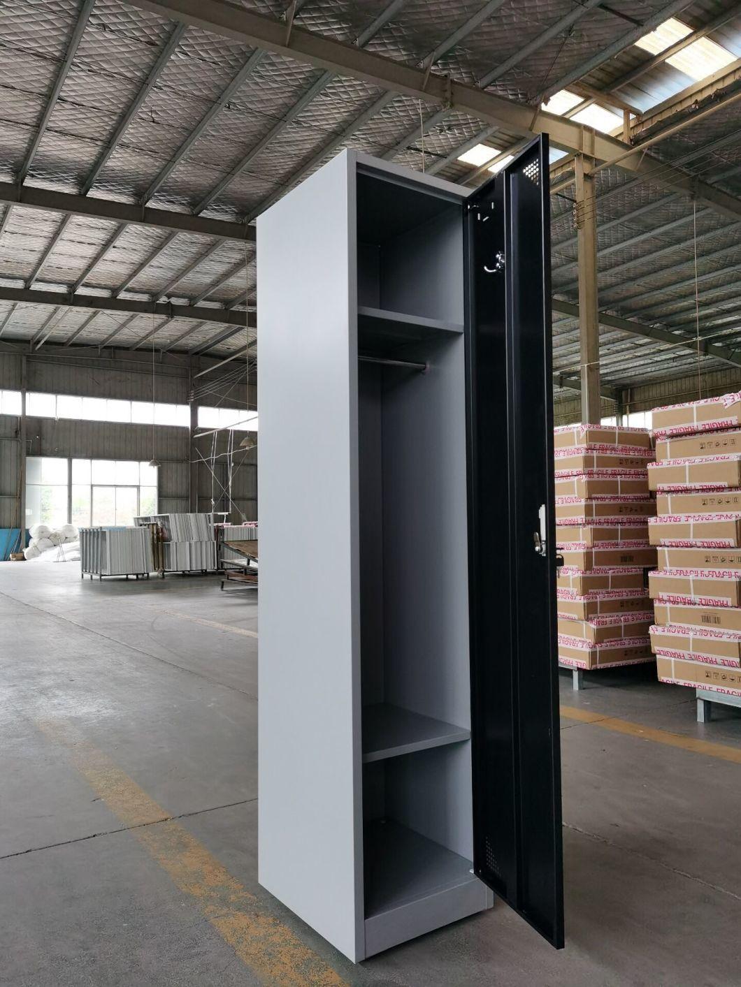 Double Color Customized Single Door Metal Locker on Sale