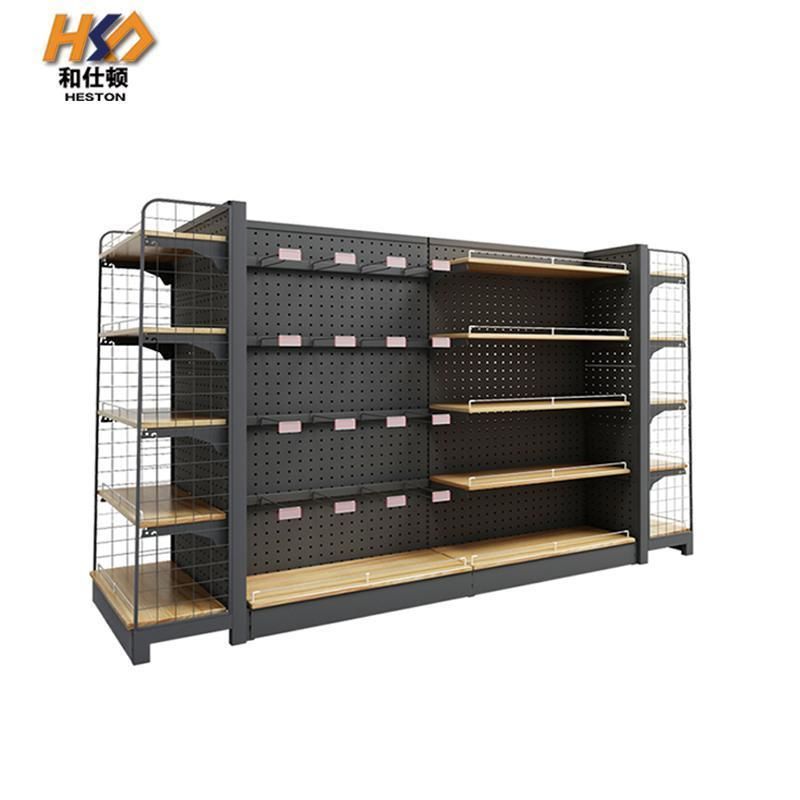 Heavy Grocery Store Retail Display Racks Supermarket Shelves Cable Car Shelves