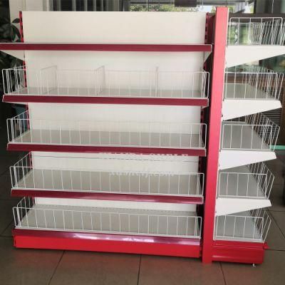 Backplane Style Double Sided Xianda Shelf Shelves Stores Gondola Shelving