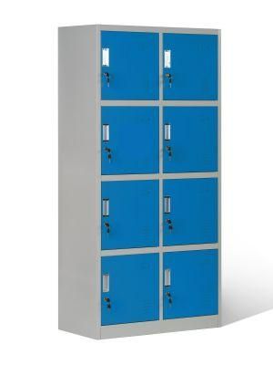 4 Tier 2 Wide Blue School Locker Steel Box Locker