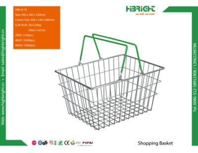 Wire Metal Shopping Basket for Supermarket