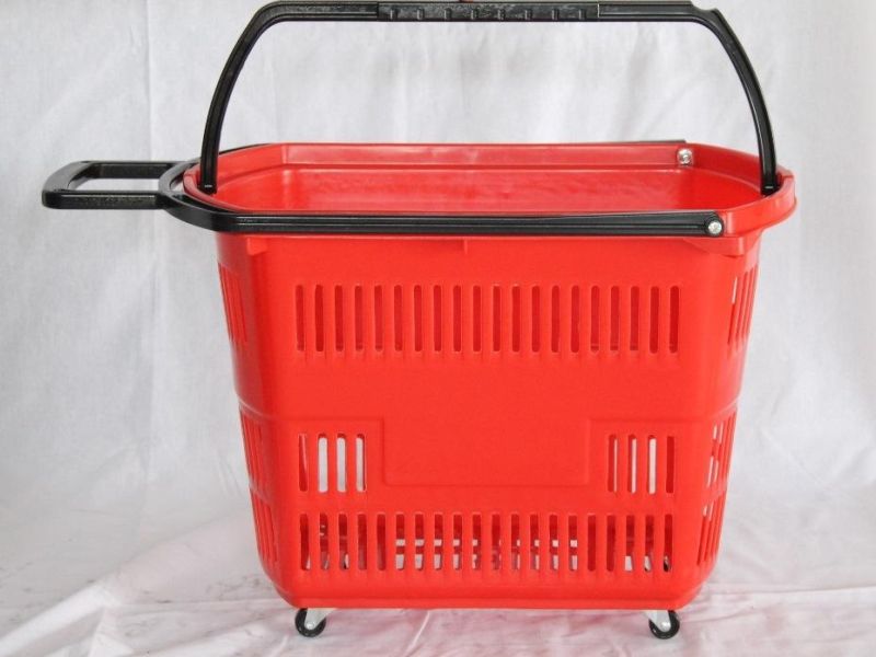 Trolley Shopping Basket with Four Wheels Labor-Saving and Convenient