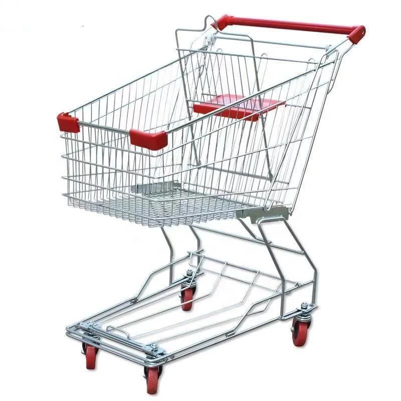 Supermarket Metal Shopping Trolley 175L