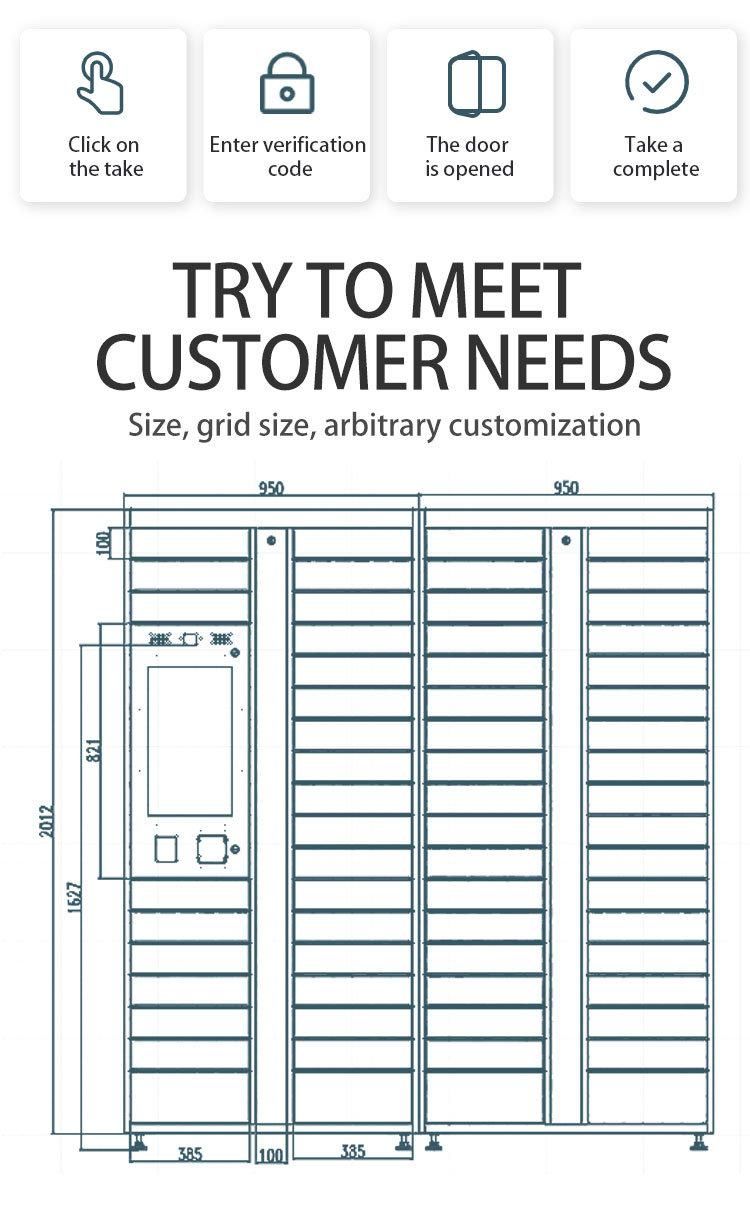 Manufacturer Smart Transfer Station File Delivery Locker Cabinet