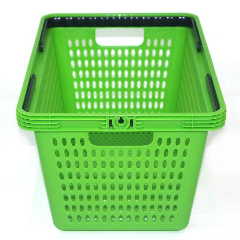 Material Supermarket Basket Small Hole Portable Plastic Hand Shopping Basket