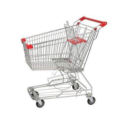 High Quality Metal Grocery Retail Store Asian Supermarket Shopping Trolley