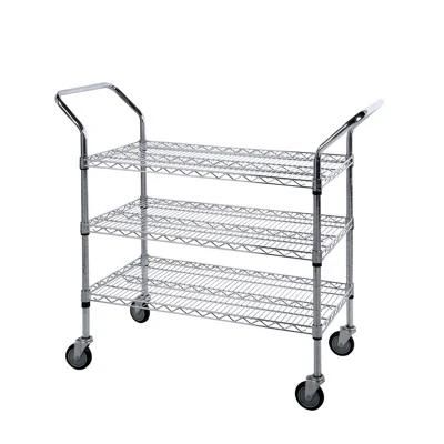 Supermarket Shelves Retail Display House Used Chrome Wire Shelf