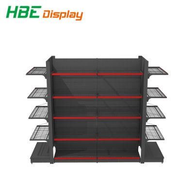 End Cap Gondola Shelves with Wire Basket Shelf Accessories