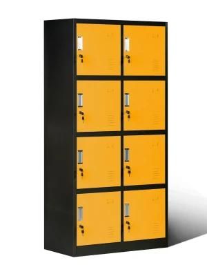 Large Capacity 8 Door Box Locker Steel Locker