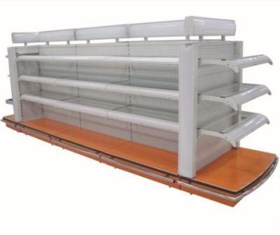 Luxury Style Lighted Supermarket Cosmetic Shelf with Glass Shelf Board (YD-M14)