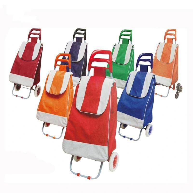 2 6 Wheels Stair Climbing Shopping Trolley