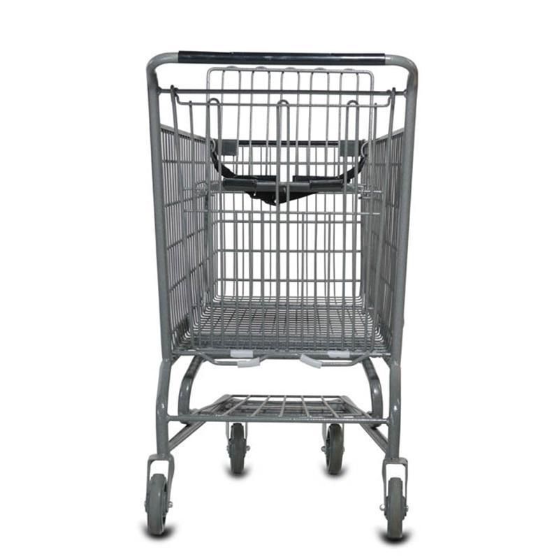 High Quality Large Style Customized Supermarket Metal Shopping Trolley Cart