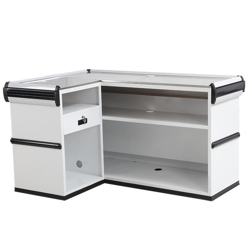 Supermarket Cashier Desk Customized Shop Checkout Counter