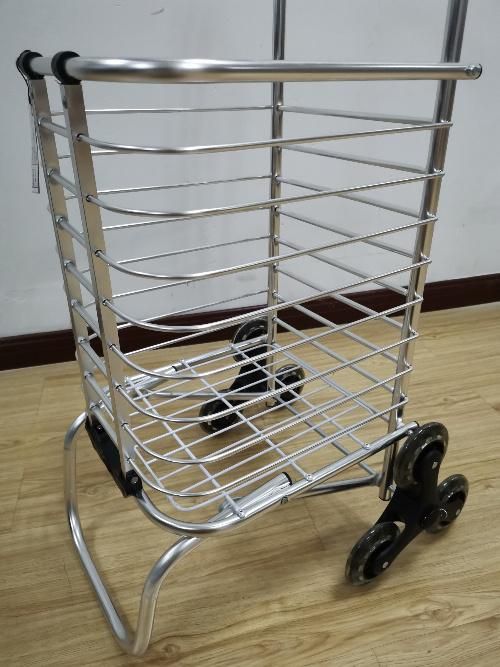 Folding Stair Climbing Shopping Cart Trolley 6 Wheels