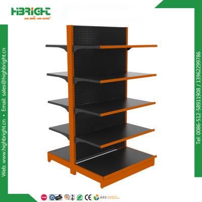 Retail Store Display Double Side Gondola Shelving