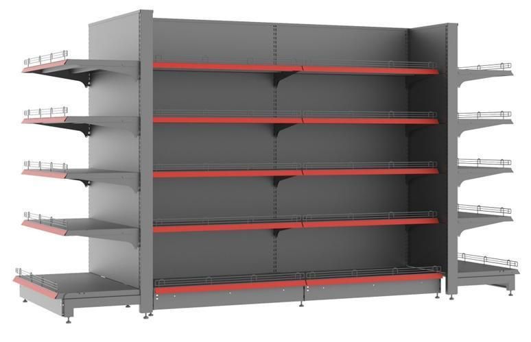 Hot Selling Guangzhou Metal Supermarket Shelf with High Quality