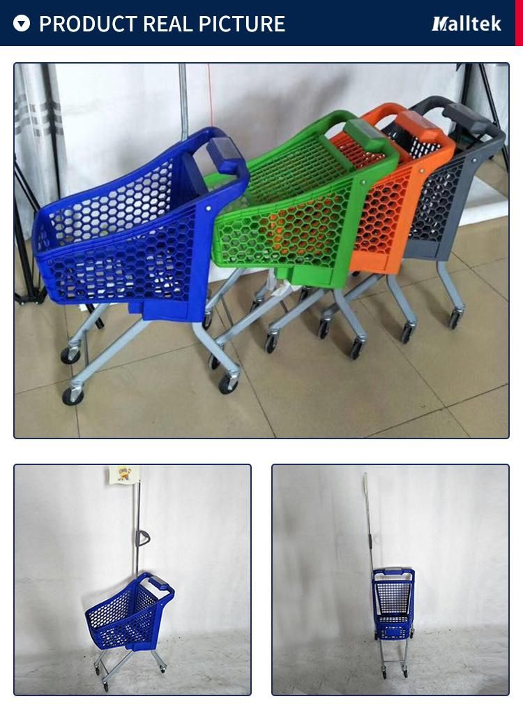 Best-Selling Supermarket Plastic Small Kids Children Shopping Trolley