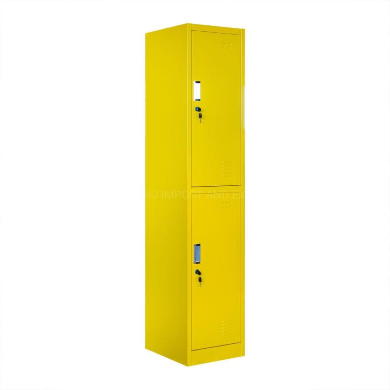 Kd 2 Tier Metal Locker Single 2 Door Employee Locker for Staffs