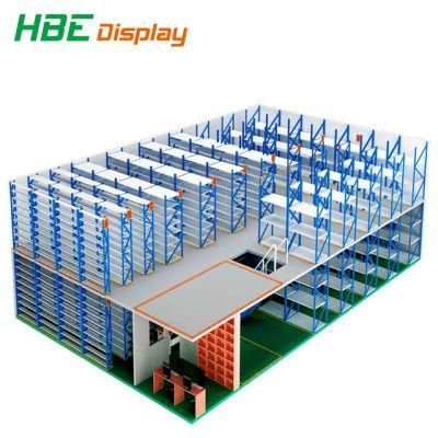 Heavy Duty Multi Tier Industrial Warehouse Storage Rack with Platform