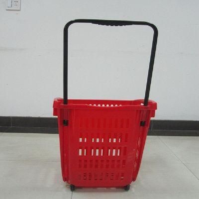 Luxury Four Wheels Folding Rolling Serving Trolley Cart