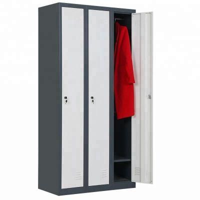 Commercial Furniture 3 Door Bedroom Steel Locker Wardrobe