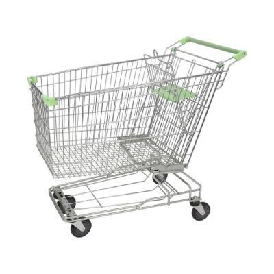 Customized Asian 210L Heavy Duty Grocery Cart with 4inch Wheels