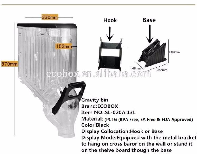 Stable Supply Candy Foods Container Bulk Candy Display Dispenser