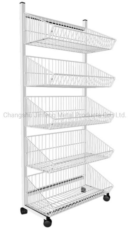 Supermarket/Store/Shop Wire Hanging Basket Display Stand Rack