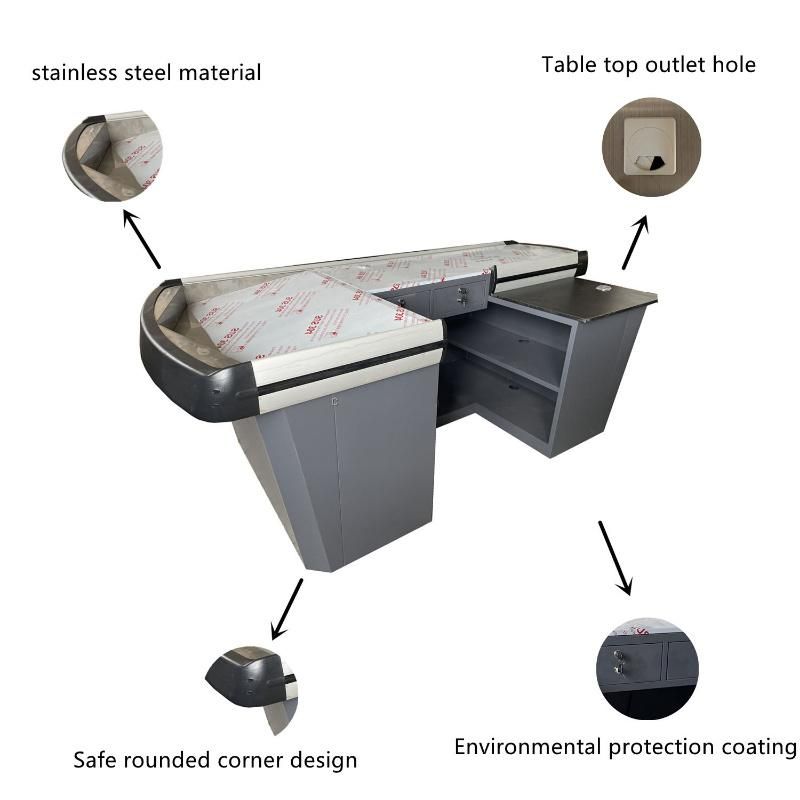 Fashion Checkout Counters Cashier Counter Design for Retail Stores