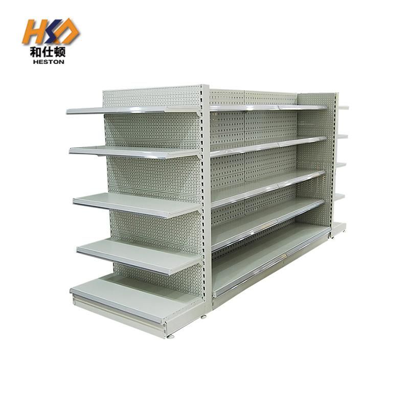 Supermarket Shelves Sheet Metal Sheet Mesh Metal Fittings Store Heavy Duty Layer Style