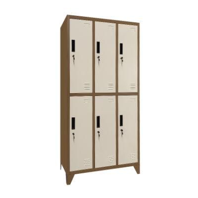 Metal 6 Door Tier Iron Locker