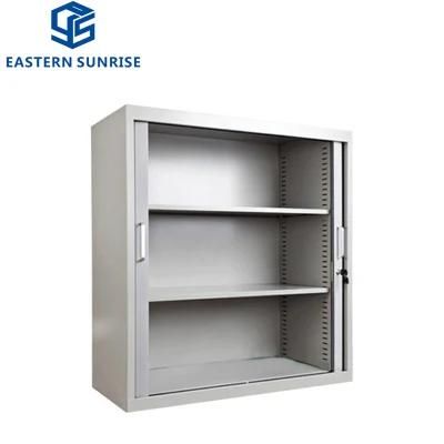 Knock Down Office Metal Tambour Roller Shutter Door Cabinet