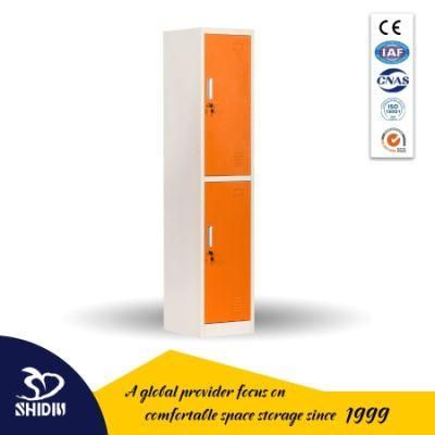 China Factory Metal 2 Door Gym Locker Lockable Employee Locker