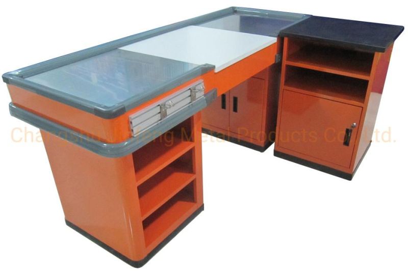 Supermarket Cashier Table Retail Store Checkout Counter Jf-Cc-068