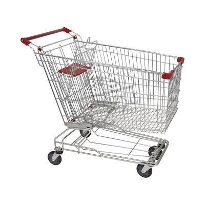 Useful Big Capacity Retail Store 210L Grocery Cart Manufacturer