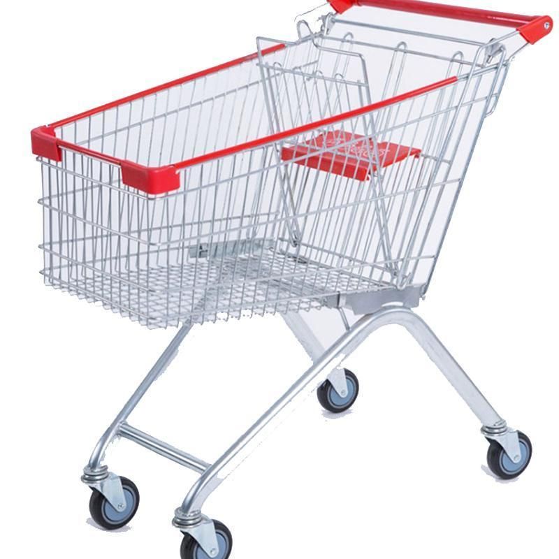 Supermarket Shopping Trolley & Carts Convenience Store Shopping Cart Hand Push Cart for Shopping