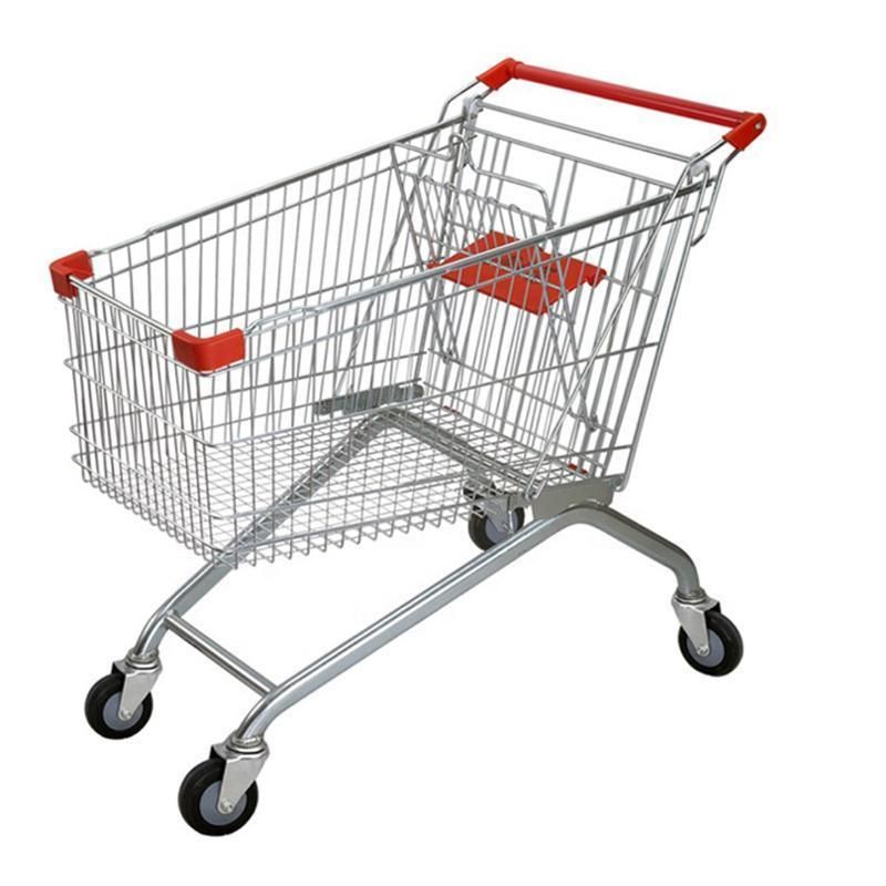 China Supply Factory Price Shopping Cart with Children Seat Supermarket Shopping Trolley