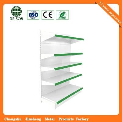 Single Side Metal Grocery Display Shelf