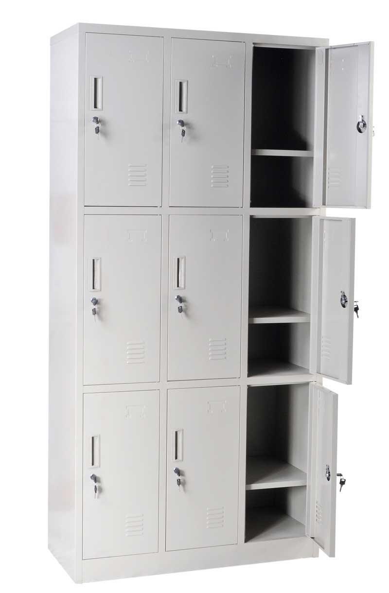 Knock Down School Use Metal Clothes Locker 3 Door Locker