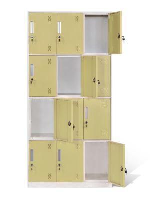 12 Doors Compartment Locker for School Gym Hospital Office Home