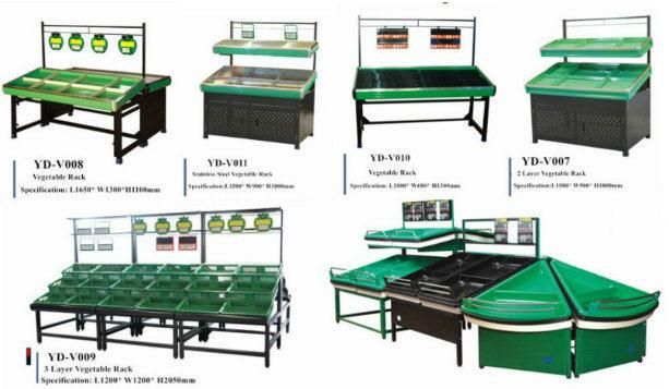 Supermarket Used Equipment Vegetable and Fruit Display Shelf Market Rack